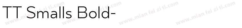 TT Smalls Bold字体转换